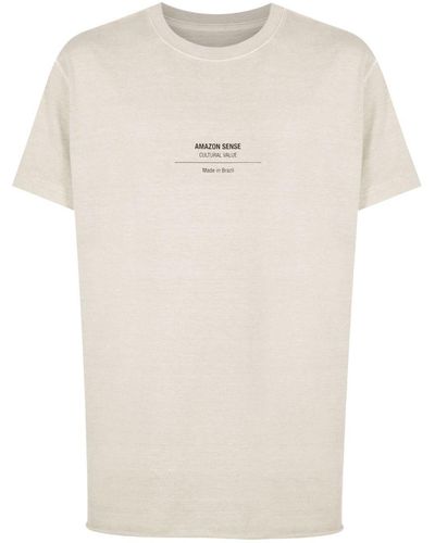 Osklen Klassisches T-Shirt - Natur
