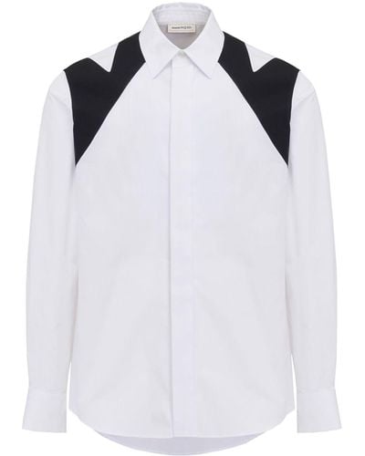 Alexander McQueen Hemd mit Cut-Outs - Weiß