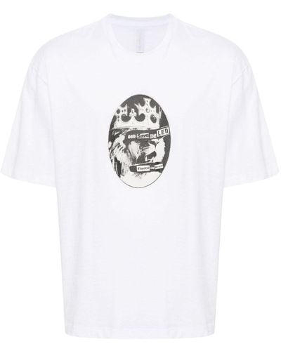 Neil Barrett Slogan-print Cotton T-shirt - White