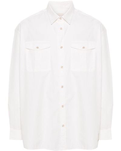 Emporio Armani Chest-Pockets Cotton Shirt - White