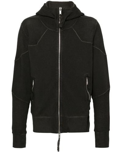 Thom Krom Panelled Hooded Jacket - Black