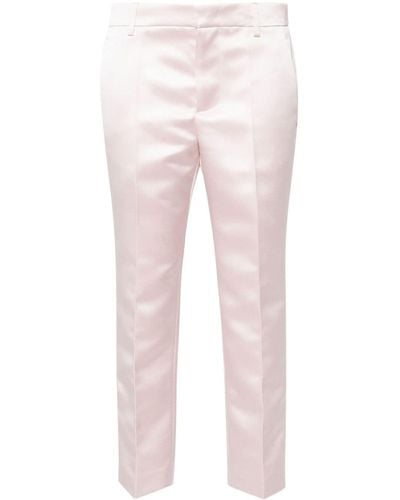 Philosophy Di Lorenzo Serafini Duchess-satin Cropped Pants - Pink
