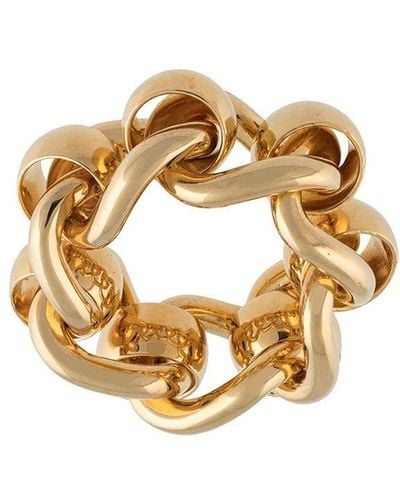 Bottega Veneta Polished Chain-link Ring - Metallic
