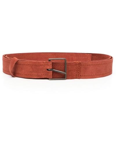 Forte Forte Straight-tip Leather Belt - Red