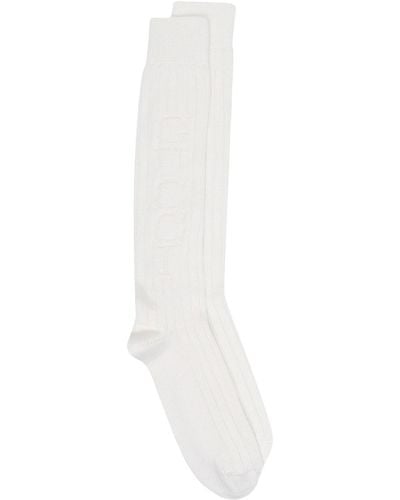 Gucci Calcetines con logo en intarsia - Blanco