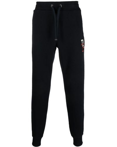 Tommy Hilfiger Pantalones joggers con logo bordado - Negro