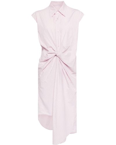JNBY Draped-design Cotton Dress - Pink