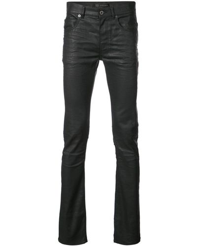 Versace Waxed Skinny Jeans - Black