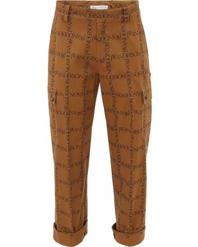 JW Anderson Cotton Trousers - Brown