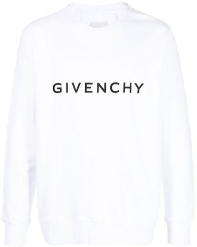 Givenchy Sweatshirt mit Logo-Print - Weiß