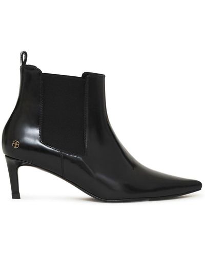 Anine Bing Botas Stevie con panel elástico - Negro