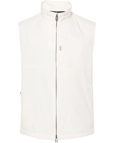 Brioni Padded Water-repellent Gilet - White