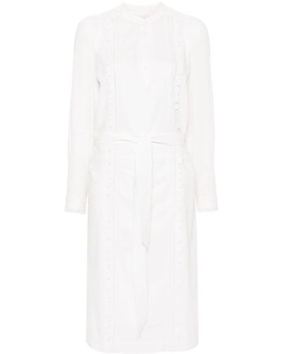 Zadig & Voltaire Ritchil Belted Midi Dress - White