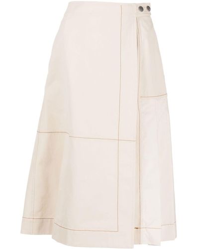 3.1 Phillip Lim Pleat-detail Midi Skirt - White