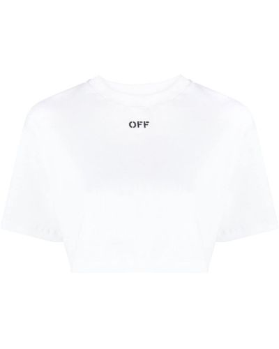 Off-White c/o Virgil Abloh T-Shirt aus Jersey - Weiß