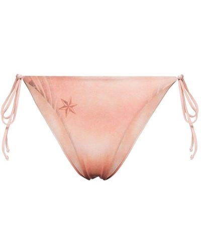 Jean Paul Gaultier The Nude Body Tattoo Bikini Bottoms - Pink