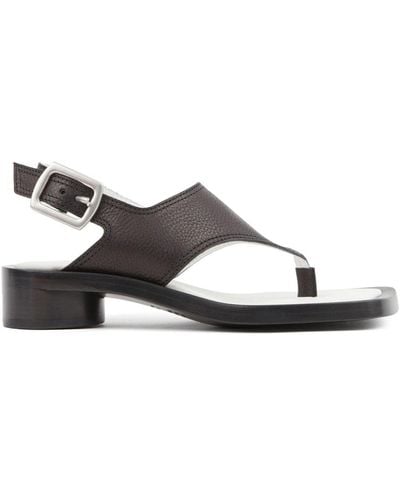 MM6 by Maison Martin Margiela Anatomic 30mm Leather Sandals - Brown