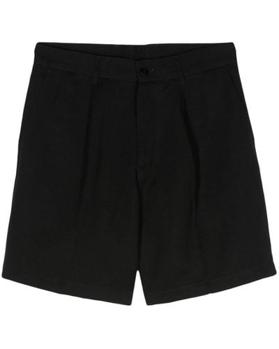 Costumein Pleat-detail Shorts - Black