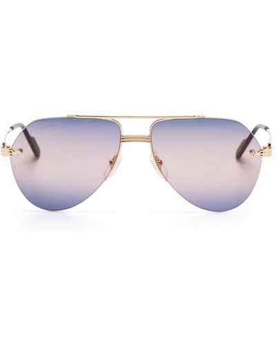 Cartier Première Pilot-frame Sunglasses - Pink