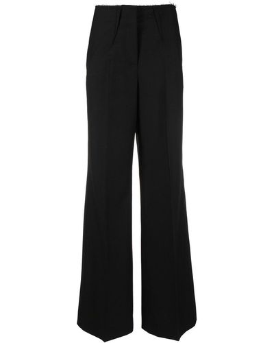 Givenchy High-waisted Flare-leg Pants - Black