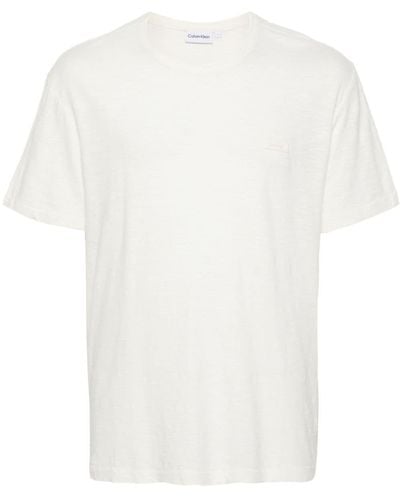 Calvin Klein Camiseta con detalle del logo - Blanco