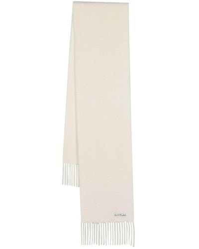 Acne Studios Brushed Wool Scarf - White