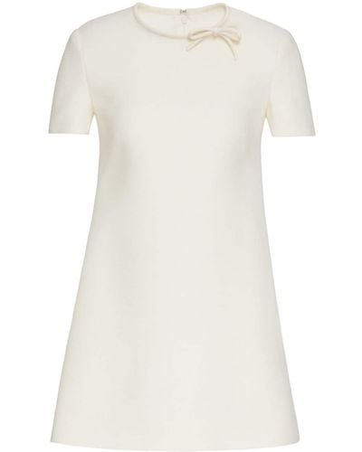 Valentino Garavani Robe courte Crepe Couture - Blanc