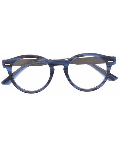 Calvin Klein ラウンド眼鏡フレーム - ブルー