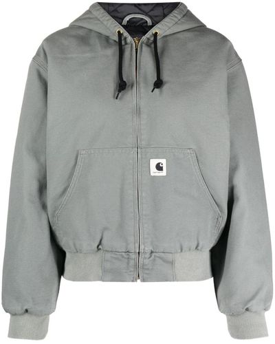 Carhartt W' Og Hooded Jacket - Grey