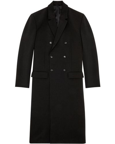 DIESEL Double-breasted Tailored Coat - Black