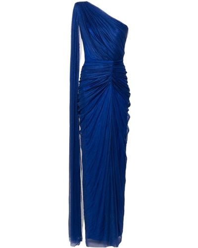 Rhea Costa Zeisha One-shoulder Gown - Blue