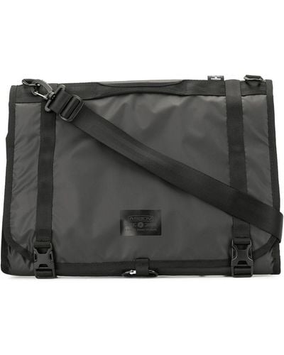 AS2OV Foldover Top Shoulder Bag - Black