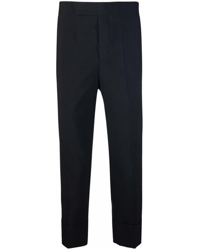 SAPIO Cropped Slim-fit Pants - Blue