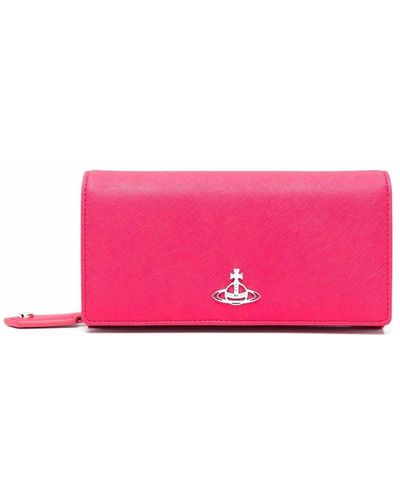 Vivienne Westwood Orb-logo Leather Wallet - Pink