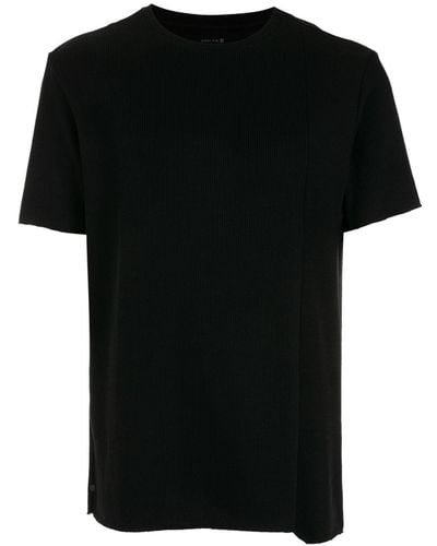 Osklen Ribbed-knit Crewneck T-shirt - Black