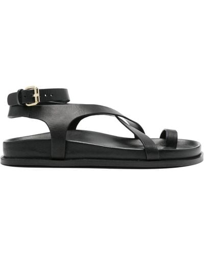A.Emery Jalen leather sandals - Negro