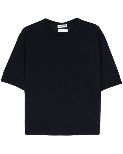 Jil Sander Fine-knitted Wool Top - Black
