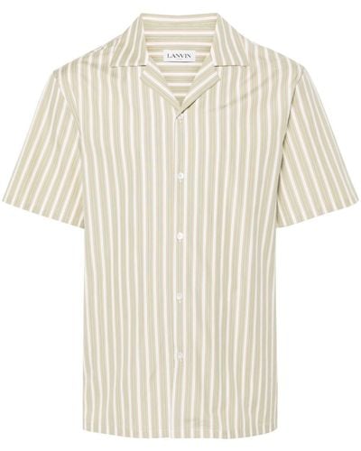 Lanvin Striped Bowling Shirt - Natural