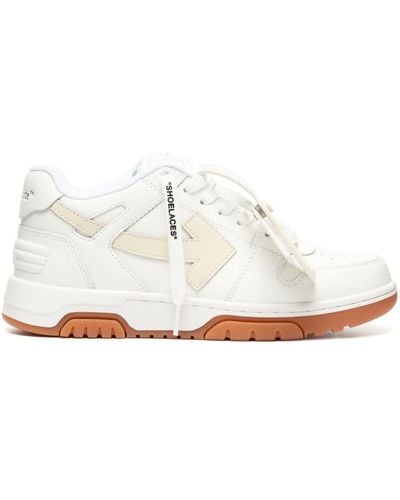 Off-White c/o Virgil Abloh Out Of Office Leren Sneakers - Wit