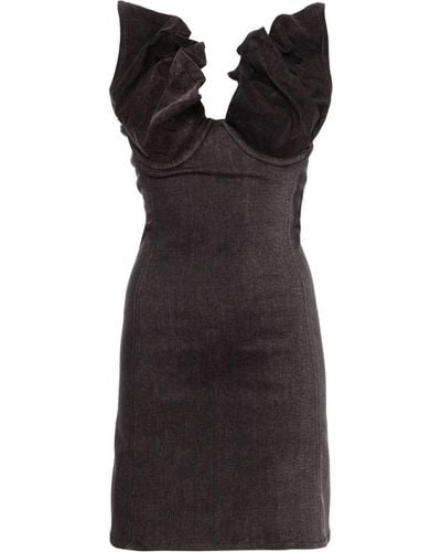 Y. Project Denim Mini Dress - Black