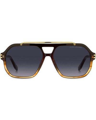 Marc Jacobs 753s Navigator-frame Sunglasses - Blue