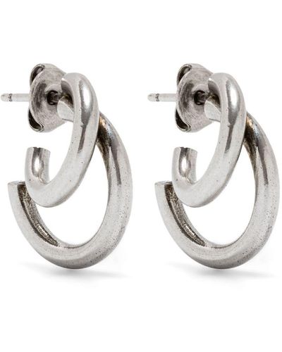 Isabel Marant Double Hoop Earrings - Metallic