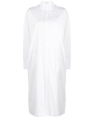 Tibi Vestido camisero - Blanco