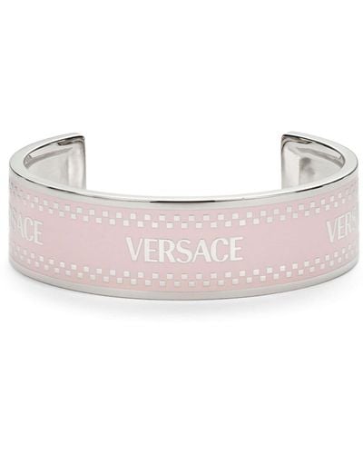 Versace 90s Logo Cuff Bracelet - Pink