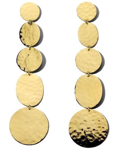 Ippolita 18kt Yellow Gold Classico Crinkle Drop Earrings - Metallic