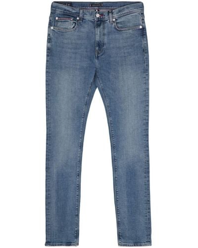 Tommy Hilfiger Bleecker mid-rise slim-fit jeans - Blau
