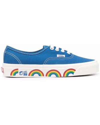 Vans Authentic 44 Dx Anaheim Factory Rainbow-print Sneakers - Blue