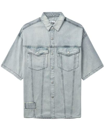 Izzue Washed Denim Shirt - Blue