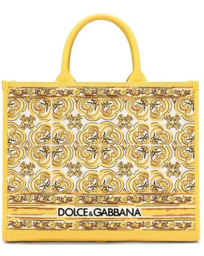 Dolce & Gabbana Medium Dg Daily Canvas Tote Bag - メタリック