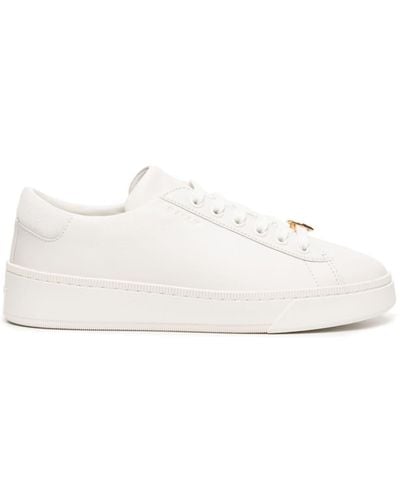 Bally Raise Lace-up Leather Sneakers - White
